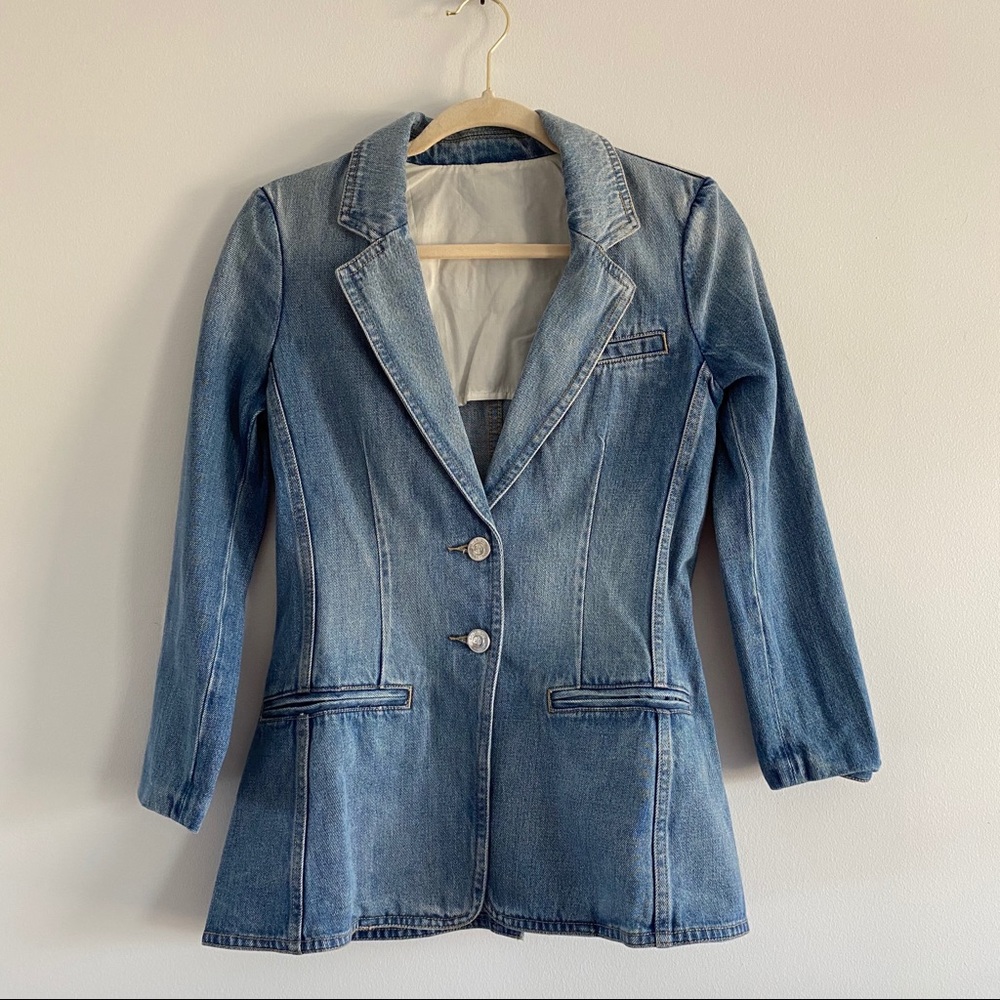 NWOT Current/Elliott Highball Denim Blazer Jacket
